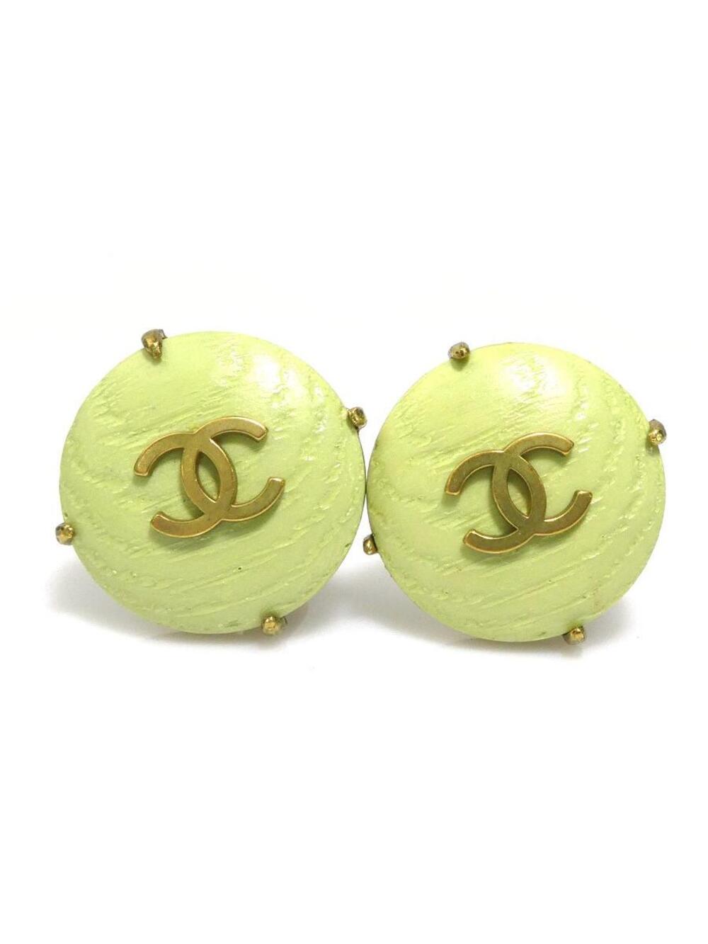 Auth Chanel Vintage Cc Logo Earrings #368687C36B